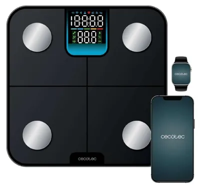 Obrázek produktu pro Cecotec Surface Precision HealthySmart, Elektronická osobní váha, 180 kg, Černá, kg, lb, Čtverec, Temperované sklo