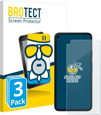 Produktbild von 3x BROTECT Entspiegelungs Schutzglas für Google Pixel 5 Schutzfolie Panzer Folie Glas Display Schutz matt