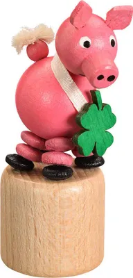 Produktbild von Wackeltier Glücksschwein (8cm) von Jan Stephani