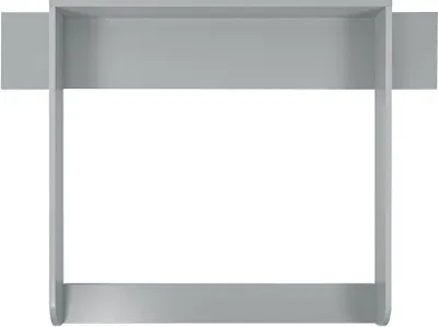 Produktbild von Puckdaddy Wickelaufsatz Aaron 108x80x10 cm aus Holz in Grau für IKEA Hemnes Kommoden