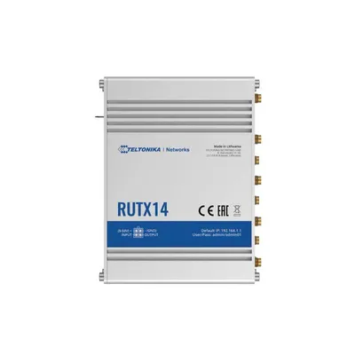 Image de Teltonika RUTX14 Routeur LTE/WLAN, Cat12 jusqu'à 600 Mbit/s, Dual SIM et câble de raccordement 12V
