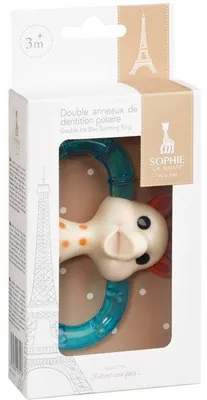 Image de Anneau de dentition Sophie la Girafe, Double Anneau Polaire, A Réfrigérer, Texturé