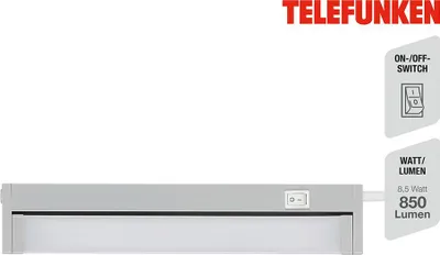 Image de Luminaire d'agencement LED 5,5 W gris plastique Telefunken