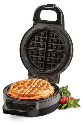 Waffeleisen für gefüllte Waffeln, 17 cm, Antihaft, inkl. Rezeptbuch