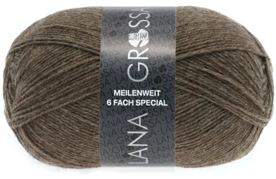 Produktbild von Lana Grossa - Meilenweit 6-fach 150g Unito 9103 braun