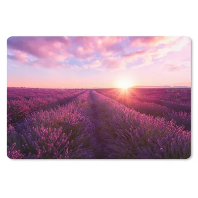 Produktbild von MuchoWow® Mauspad Mousepad Lavendel - Blumen - Frankreich 27x18 cm - Mousepads - Maus Mat - Pad - Mausunterlage - Büroartikel - Desk Matten