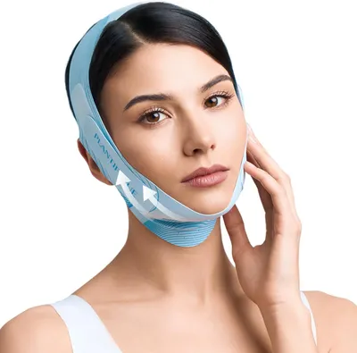 Produktbild von Kinnriemen für Gesichtscontouring - Wiederverwendbare und atmungsaktive Gesichtsmaske für optimale Kieferlinienform