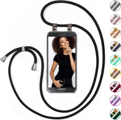 Produktbild von UMHÄNGEHÜLLE + KORDEL für Samsung Galaxy Note 3, Farbe:Schwarz