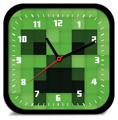 Image de Horloge murale Minecraft