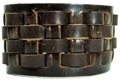 Produktbild von CJBB1951 Herren Armband Leder braun 20,5 cm