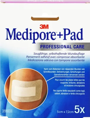 Produktbild von 3M 3562NP, 5 x 7 cm, Rechteckig, Fleece, Polyester, CE, 5 Stück(e)