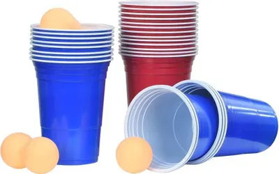 Produktbild von Beer-Pong Set 0,5 L Kunststoff