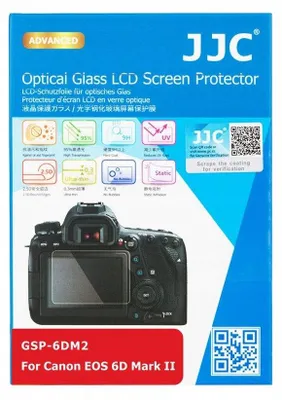 Zdjęcie produktu dla JJC GSP-6DM2, Przezroczysty, Canon, EOS 6D Mark II, Szkło, 95%, 9H