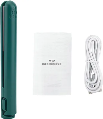 Produktbild von Mini-Lockenstab, tragbar, wiederaufladbar, USB, doppelt verwendbar, Lockenwickler, Glätteisen für glattes, sicheres Styling