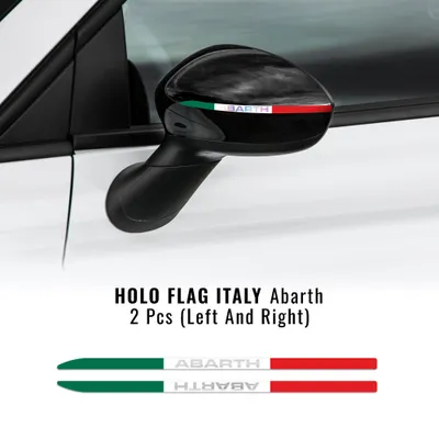 Image de Stripes Bande autocollante Italie pour rétroviseur Abarth