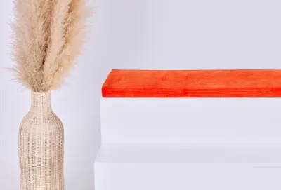 Produktbild von KraftKids Sitzauflage Cord Breitcord Orange Reinorange Kallax 3er Regal: 112 x 39 cm