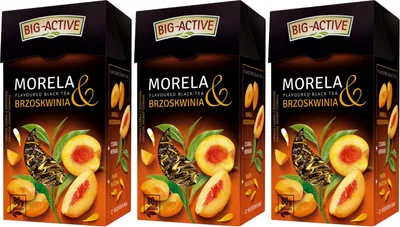 Produktbild von Schwarzer Tee Pfirsich Aprikose lose 3x 80g - loser Schwarztee - Big-Active