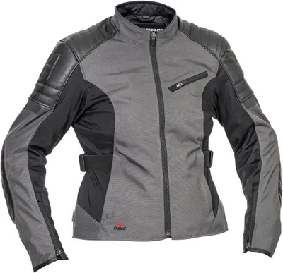 Produktbild von Halvarssons Solberg wasserdichte Damen Motorrad Textiljacke, schwarz/dunkelgrau, 48