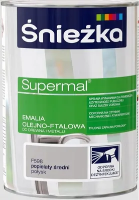 Produktbild von Kunstharz Emaillelack für Holz & Metall, aschgrau, hochglänzend, innen/außen, 0,8 L