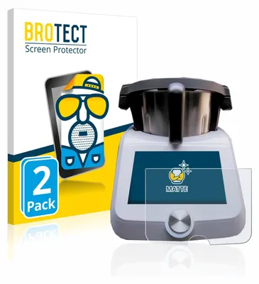 A product shot of a screen protector packaging and a kitchen appliance.