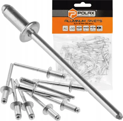 Produktbild von Aluminium-Blindnieten 3,2 x 8 mm (50 Stück)