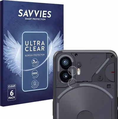 Produktbild von 6x Für Nothing Phone (2) (NUR Kameraschutz) Schutzfolie Savvies Displayschutz Display Schutz Folie Klar Transparent