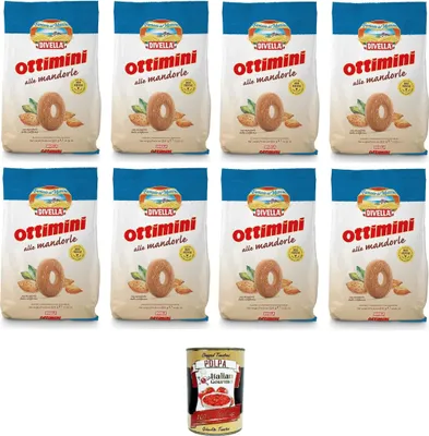 Produktbild von Divella Ottimini alle Mandorle mit Mandeln 8x350gr +Italian Gourmet polpa 400g