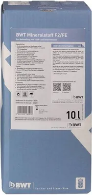 Obrázok produktu pre BWT Mineralstoff F/E, balenie, pre čiastočne zmäkčenú, agresívnu vodu, 10-litrový kanister, 1 ks.