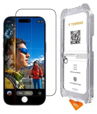 Produktbild von Schutzfolie für Bildschirm Torras Sunview AR für Apple iPhone 18 Pro Max / 17 Pro Max, gehärtetes Glas, Full Glue