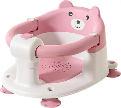 Obrázek produktu pro Židlička do vany pro miminka, skládací design, protiskluzová základna, růžová