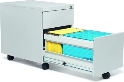 Produktbild von Rollcontainer 1xSchub 1xHR 39x55x59cm lgr