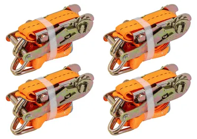 Obrázek produktu pro Sada čtyř oranžových přepravních pásů 3m/25mm/1t s napínákem