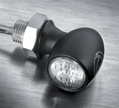 Produktbild von KELLERMANN Atto LED Mini Blinker, schwarzes Gehäuse / klares Glas