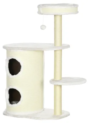 Produktbild von PawHut Kratzbaum, Katzenbaum mit Kratztonne, Kletterbaum,Katzenkratzbaum