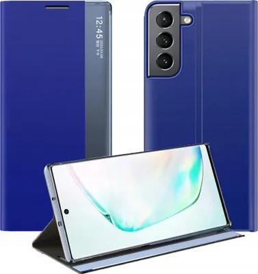 Image de New Sleep Case Flap Cover with Stand Function Samsung Galaxy S22+ (S22 Plus) Blue