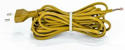 Produktbild von Relco Euro Anschlusskabel ohne Schalter 4m – Lampenkabel gold – 2×0,75mm²