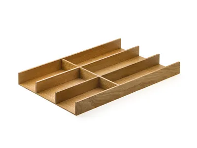 Produktbild von Modify Besteckeinsatz B 300 x T 472 x H 43 mm, Eiche hell / Besteckkasten Holz