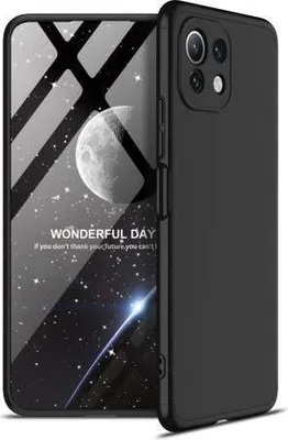 Produktbild von 360 Grad-Case für Xiaomi Mi 11 Lite 4G/5G  - Farbe: Schwarz - Modellkompatibilität: Für Xiaomi Mi 11 Lite 4G/5G