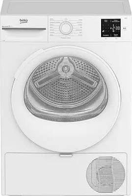 Obrázok produktu pre Beko BMT73EW, Voľne stojaci, Predné plnenie, Tepelné čerpadlo, Biela, Otočné, Dotyk, Biela