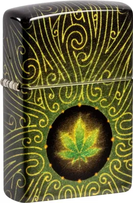 Produktbild von Zippo Benzin-Feuerzeug Cannabis Design, unbefüllt