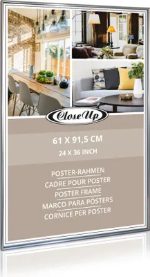 Zdjęcie produktu dla Ramka na plakat 61 x 91,5 cm srebrna