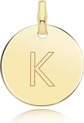 Produktbild von Eleganter 9 Karat (375) Gold Buchstaben / Initiale Damen - Anhänger - 18mm*14mm; TRS35317LTK
