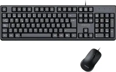 Obrázok produktu pre Approx APPMX245, Plná veľkosť (100 %), Kábel, USB, QWERTY, Čierna, Obsahuje myš