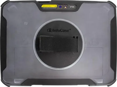 Produktbild von InfoCase Robust Tasche Zebra Tablet - Glasklar - Polycarbonat, Thermoplastisches Polyurethan (TPU) Körper - Handschlaufe