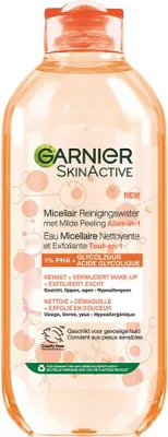 Image de Garnier - SkinActive - Eau micellaire démaquillante - Exfoliant doux - Tout-en-1 - 400 ml - 1 pièce