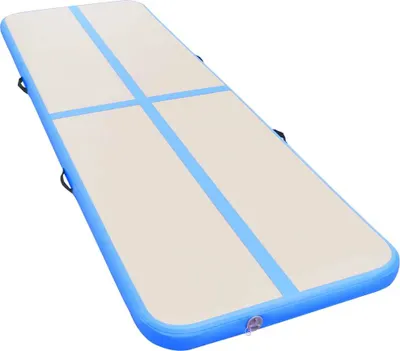 Zdjęcie produktu dla vidaXL Nadmuchiwana mata gimnastyczna z pompką 700x100x10 cm PVC niebieska