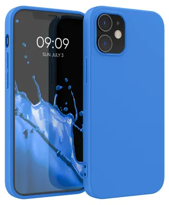 Produktbild von kwmobile Hülle für Apple iPhone 12 / iPhone 12 Pro TPU Case - Handyhülle unterstützt kabelloses Laden, flexible Schutzhülle, gummiertes Cover in Sea