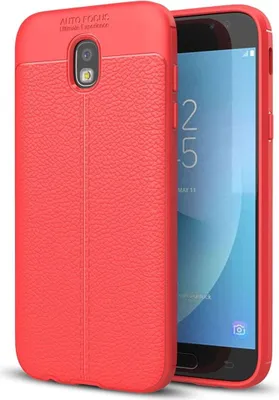 Produktbild von Handy Hülle Schutz Case für Samsung Galaxy J5 2017 Cover Rahmen Etui Rot