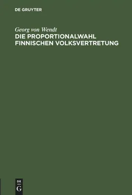 Produktbild von Die Proportionalwahl finnischen Volksvertretung