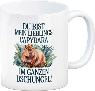 Produktbild von Lieblings Capybara Kaffeebecher - Capybara mit Krone